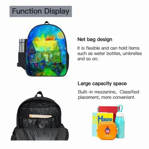 House On Fire 14 Inch Student Bag