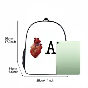 I Love Art 14 Inch Student Bag