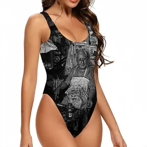 Women Old Cobbler One Piece Swimsuit