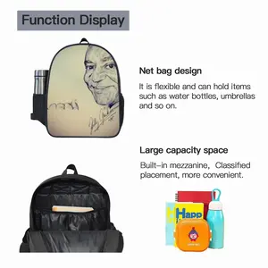 Bill Cosby Portrait 14 Inch Student Bag