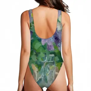 Women The Spring Flowers One Piece Swimsuit