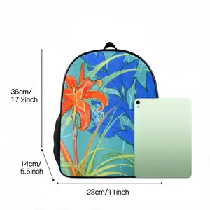 Orange Lily 14 Inch Student Bag