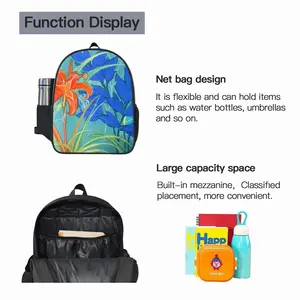 Orange Lily 14 Inch Student Bag