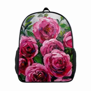 Pink Climbing Roses 14 Inch Student Bag