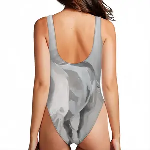 Women Gray Horse Iii One Piece Swimsuit