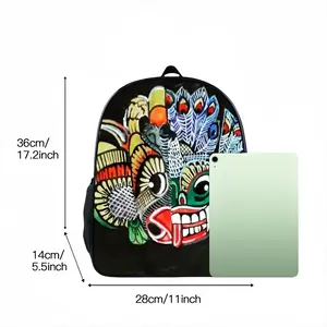 Two-Faced Demon 14 Inch Student Bag