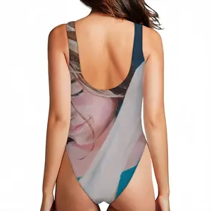 Women A Girl With A Goose One Piece Swimsuit