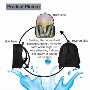 Among The Waterfalls 14 Inch Student Bag