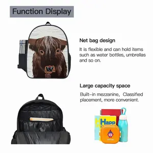 Bull - Red Bull Taurus Animals Buffalo Wild 14 Inch Student Bag