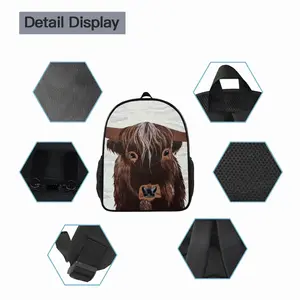 Bull - Red Bull Taurus Animals Buffalo Wild 14 Inch Student Bag