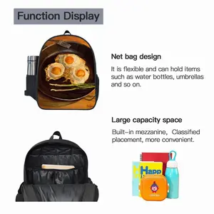 Fried Eggs Modern 14 Inch Student Bag