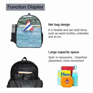 Sailboat At Holmes 14 Inch Student Bag