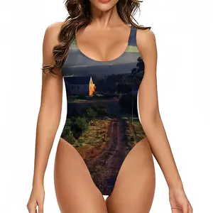 Women Australia Sunset One Piece Swimsuit