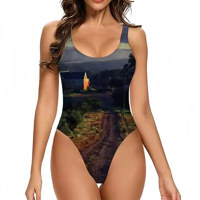 Women Australia Sunset One Piece Swimsuit