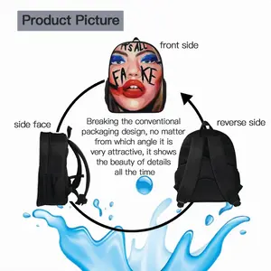 It Is All Fake Fashion 14 Inch Student Bag