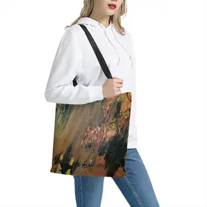 Bronze Abstraction Shopping Bag (Polyester)