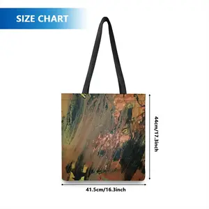 Bronze Abstraction Shopping Bag (Polyester)