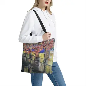 Sydney On Rainy Night Shopping Bag (Polyester)