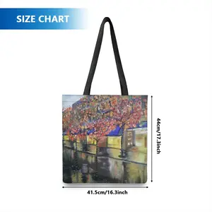 Sydney On Rainy Night Shopping Bag (Polyester)