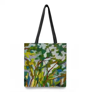 The Sun Is Shining Through The Pine Trees Shopping Bag (Polyester)