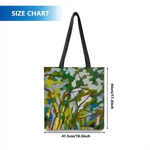 The Sun Is Shining Through The Pine Trees Shopping Bag (Polyester)