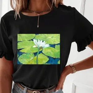 Lilly Pads Ruffled Short Sleeve T-Shirt