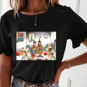 Office Injury Ruffled Short Sleeve T-Shirt