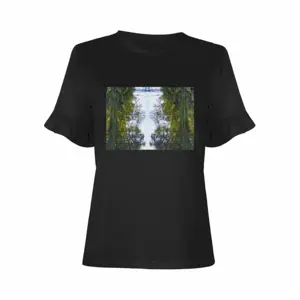 Skull Forest Ruffled Short Sleeve T-Shirt