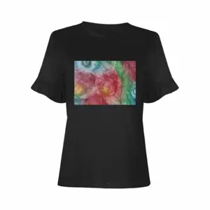 Tulips In The Sea With Two Moons Ilx Ruffled Short Sleeve T-Shirt