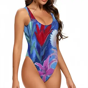 Women Lilies In The Evening One Piece Swimsuit