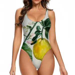 Women Lemon Branch One Piece Swimsuit