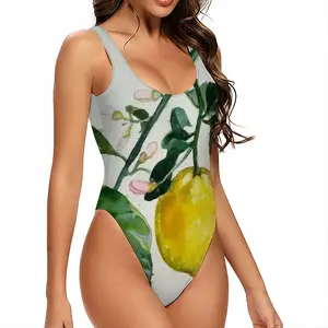 Women Lemon Branch One Piece Swimsuit