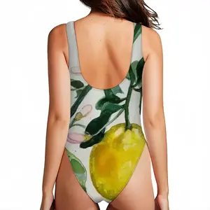 Women Lemon Branch One Piece Swimsuit