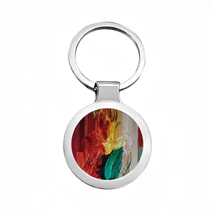 Lady In Her Sixties Circular Keychain