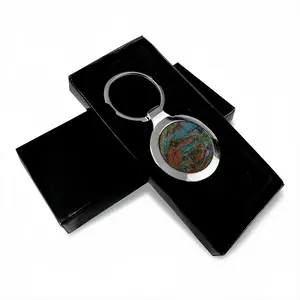 The Surveyed Planet Circular Keychain