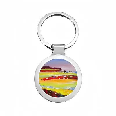 Living Near The Sea Circular Keychain