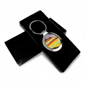 Living Near The Sea Circular Keychain