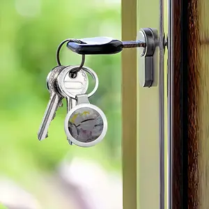 Garden Circular Keychain