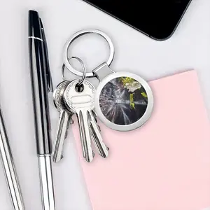 Collapse Circular Keychain