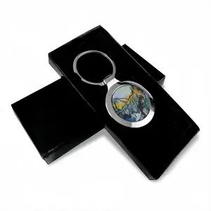 The Pond Near School Circular Keychain