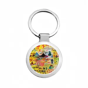 Maroc & Roll Circular Keychain