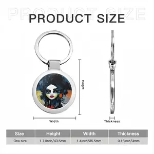 Masquarade Circular Keychain