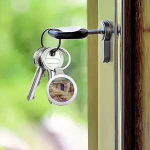 The Chicken Coop Circular Keychain