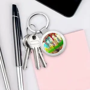 The Cloud Factory Circular Keychain