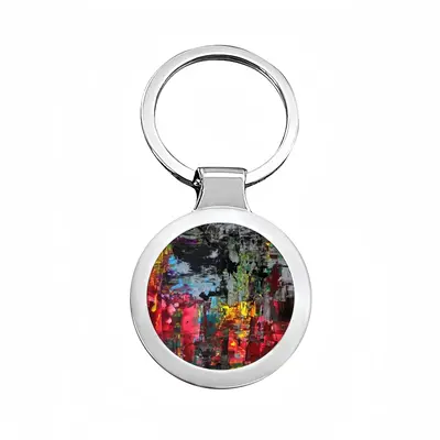 The Night Full Of Lights Circular Keychain