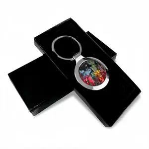 The Night Full Of Lights Circular Keychain