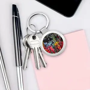 The Night Full Of Lights Circular Keychain