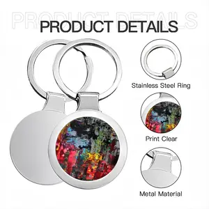 The Night Full Of Lights Circular Keychain