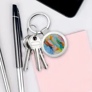 Revealed Spaces Circular Keychain