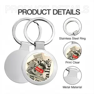 Be A New Man Circular Keychain